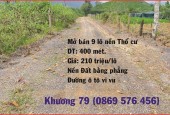 MỞ BÁN 9 LÔ NỀN THỔ CƯ GIÁ 210 TRIỆU TẠI KHÁNH VĨNH KHÁNH HOÀ